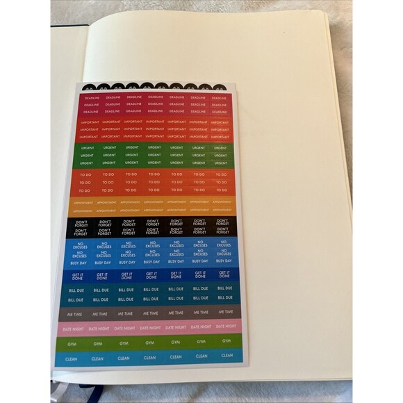 Undated Productivity Store Planner Pro Max (8.5x11) (Navy Blue) - Picture 3 of 7